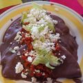 El cooksnap de Josiane Rosas cuando hizo Enfrijoladas rellenas de chorizo.