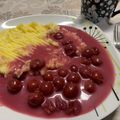 Szimering Cooksnap-ja, amikor elkészítette a(z) Glutén- és laktózmentes meggyszósz darával receptet.