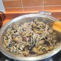 El cooksnap de Almudena Collado cuando hizo Berenjena con jamón y gulas.