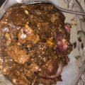Cooksnap Izzati Batrisyia semasa beliau membuat Daging Blackpepper.