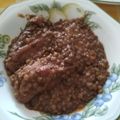 El cooksnap de Cande cuando hizo Lentejas del abuelo Gregorio.