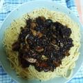 Cooksnap dari syafamaulida untuk resep Jjajangmyun (mie hitam korea) ala Resep Bango