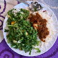 Fatima Bashir's cooksnap of when they made Rice and stew with salad.