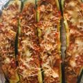 El cooksnap de Rosa cuando hizo Calabacines rellenos de pollo, verduras y queso.