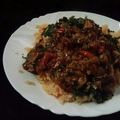 sati.arthur's cooksnap of when they made Boiled Rice with Fried Beef and Vegetables.