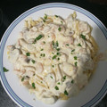 El cooksnap de Veronica Arce Plaza cuando hizo Macarrones con gambas.