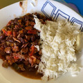 El cooksnap de NCC cuando hizo Frijoles multicolor con arroz para batch cooking.