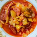 Mónika Gyurászné Cooksnap-ja, amikor elkészítette a(z) Klasszikus lecsó, kolbásszal, szalonnával receptet.