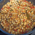 El cooksnap de Carmen Reyes Rubio cuando hizo Garbanzos con mejillones en escabeche.