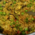 El cooksnap de Patricia Viviana Mina cuando hizo Arroz con mejillones.