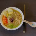 Madhumita Bishnu's cooksnap of when they made Instant Indonesian “Soto Ayam” (Yellow Chicken Soup).