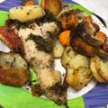 El cooksnap de Juli cuando hizo Merluza con verduras al horno LIGHT.