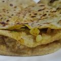 Mariam Azeem (Umme Sarim)'s cooksnap of when they made Aloo paratha.