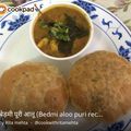 Rita Mehta ( Executive chef ) का कुकस्नैप जब उन्होंने बेड़मी पूरी और आलू की सब्जी (Bedmi poori aur aloo ki sabzi recipe in Hindi) बनाया था।