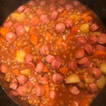 El cooksnap de Conchi Rondo cuando hizo Lentejas de Bote con verduras.