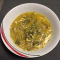 El cooksnap de La Jícara cuando hizo Sopa de escarola.