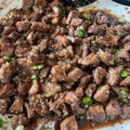 El cooksnap de Idalia Quinteros cuando hizo MONGOLIAN BEEF estilo P.F. CHANG.