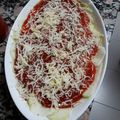 El cooksnap de Rocio Solanilla cuando hizo Falsa lasaña con láminas de calabacín.