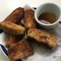 El cooksnap de Eric Cascante cuando hizo Berenjena Frita con miel..