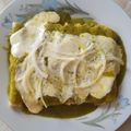 El cooksnap de Esme Rodríguez cuando hizo Enchiladas verdes.