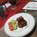 El cooksnap de Aldo Gallegos cuando hizo Medallones de res albardados con lonjas de tocino y salsa de vino tinto.