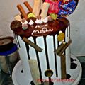 Jantullu'sbakery's cooksnap of when they made Chocolate cake drip.