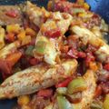 El cooksnap de Camilo Restrepo cuando hizo Pollo al chilindrón.