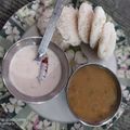 Sapna sharma का कुकस्नैप जब उन्होंने इडली और सांबर और चने की दाल की चटनी (Idli aur sambar aur chane ki dal ki chutney recipe in Hindi) बनाया था।