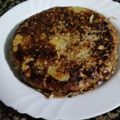 El cooksnap de Vero Retamero García cuando hizo Tortilla de patata, berenjena y cebolla. Versión más limpia, rápida y ligera.