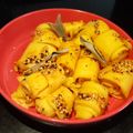 Harita Mendha's cooksnap of when they made ખાંડવી.