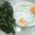 El cooksnap de Cuqui Bastida cuando hizo Huevos fritos con pimientos de padron.