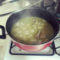El cooksnap de Vale Pérez cuando hizo Costillas de puerco con nopales en salsa verde.