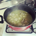 El cooksnap de Vale Pérez cuando hizo Costillas de puerco con nopales en salsa verde.