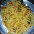 Puja Shaw's cooksnap of when they made ভেজ চাউমিন (veg chow mein recipe in bengali).