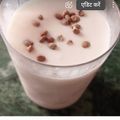 दीपिका कसौधन का कुकस्नैप जब उन्होंने रूह अफजा लस्सी (rooh afza lassi reicpe in Hindi) बनाया था।