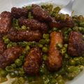El cooksnap de purichi reyes romera cuando hizo Guisantes con salchicha y tomate.