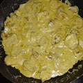 El cooksnap de Marina Machado De La Peña cuando hizo Pechuga de pollo con nata y champiñones.
