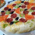 صورة من طبخات بنت الشام منى Madona ، شاركها بعد تجربة وصفة بيتزا ألفريدو الايطالية 🍕🧀🍗