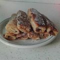 El cooksnap de Andreina Martinez Fernandez cuando hizo Rollitos de pan de molde rellenos de queso crema o nutella con fresas.