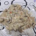 El cooksnap de Guillermo Fois cuando hizo Pollo al vino con salsa de champiñones.