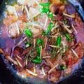 Hadisa Tabassum's cooksnap of when they made Kadhai mutton.
