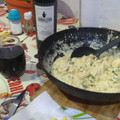 El cooksnap de Gustavo C Villagómez cuando hizo Pollo con crema al verdeo y papas doraditas.