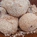 Cooksnap dari dian herlina untuk resep Onde Onde wijen isi kacang ijo kupas,ga meletus