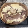 El cooksnap de giane cuando hizo Torta marmolada de vainilla y chocolate 🍫🥮😋 - sin leche y suavee.
