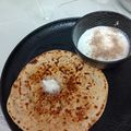 pinky makhija का कुकस्नैप जब उन्होंने मूली के पराठे (mooli ke paratha recipe in Hindi) बनाया था।