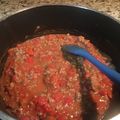 El cooksnap de Agustina Garcia cuando hizo Salsa Bolognesa.