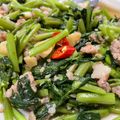 滷蛋 的 空心菜炒肉末 cooksnap