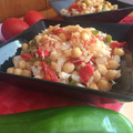 El cooksnap de Nuritmica.fit cuando hizo Pisto de bacalao con garbanzos.