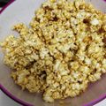 El cooksnap de Gisell Valcarcel cuando hizo Crispetas con caramelo.