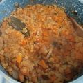 El cooksnap de Valeria P cuando hizo Guisito express de lentejas turcas: vegano y sin gluten.